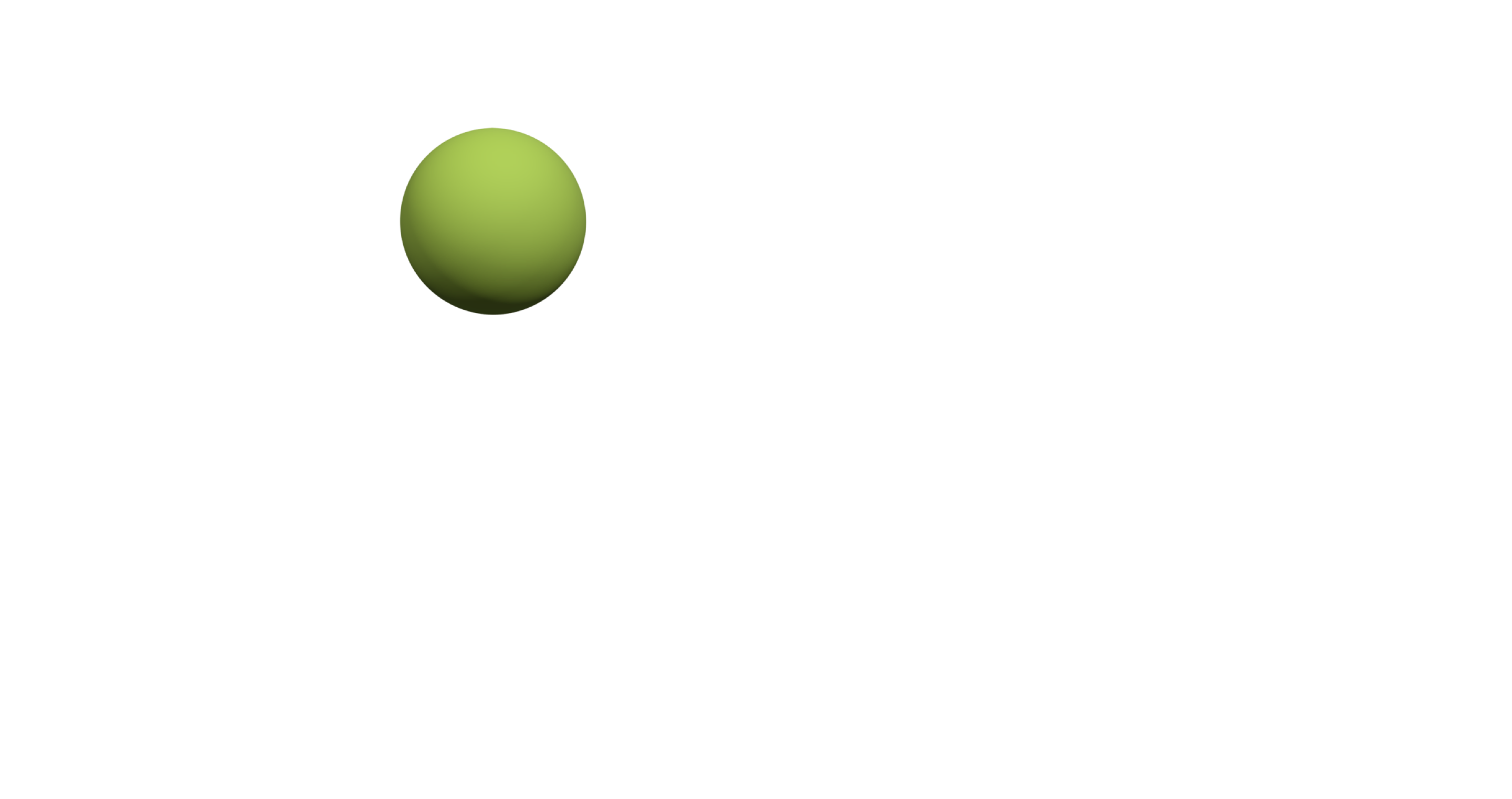 Grafisches Element, Ball grün